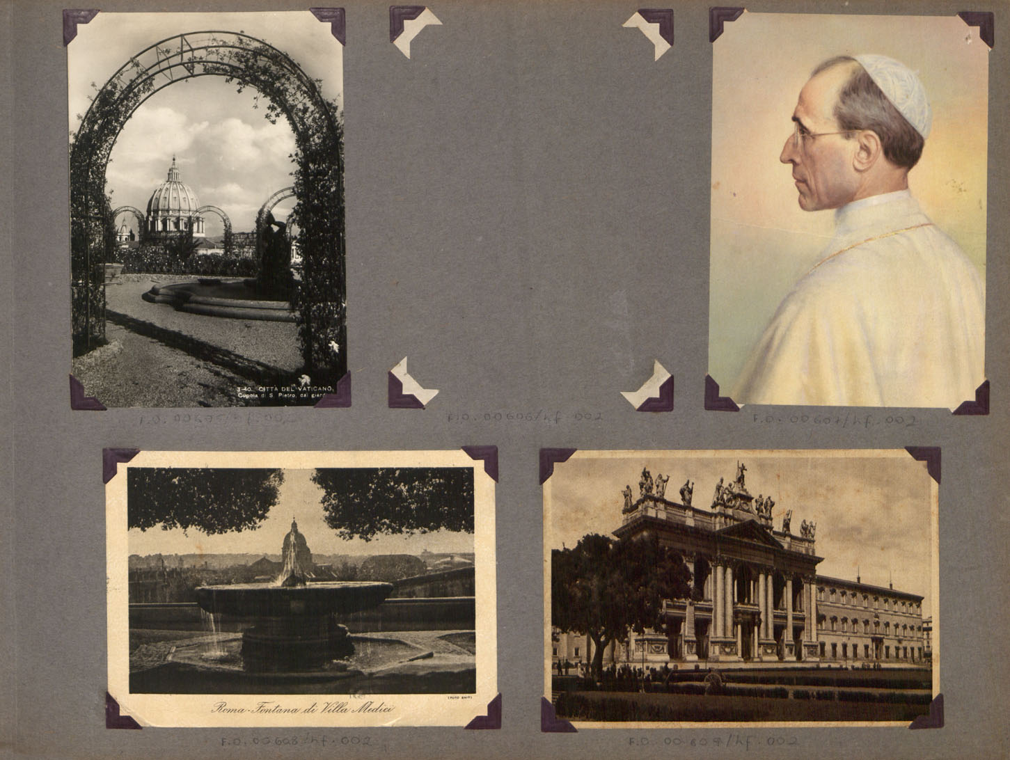 Postais da It&aacute;lia. Cole&ccedil;&atilde;o J&uacute;lio Prestes. MIS